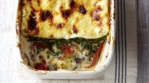 Lasagna cu ciuperci şi brânză mascarpone -Reţeta zilei- 28 septembrie