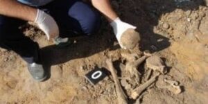 Descoperire şocantă! Un copil îngropat în curtea unei case în Timiş