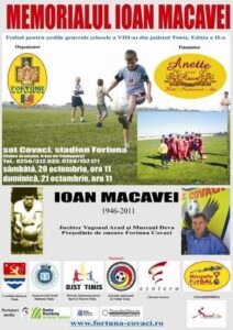 Fotbal destinat copiilor. Memorialul Ioan Macavei a ajuns la ediţia a II-a
